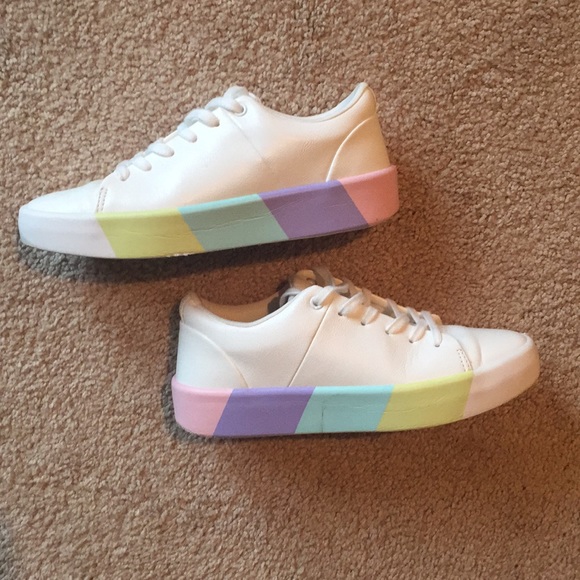 rainbow sole sneakers